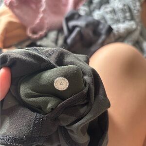 lululemon athletica Camouflage Leggings - Black and Green